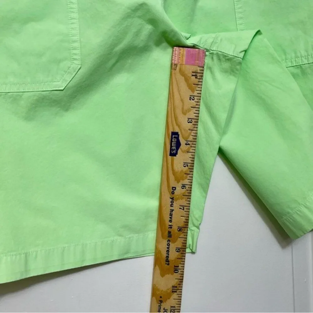 Rag & Bone Cliffe Peached Cotton Field Shorts in Green Size 33